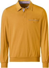 Marco Donati Herren Langarm-Shirt ocker