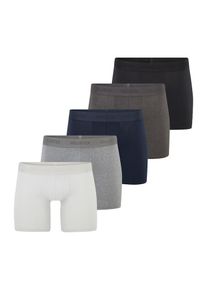 Hollister, Hommes Boxers, bleu marine / taupe / noir / blanc