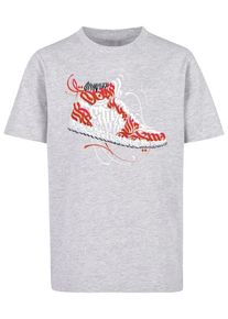 Mister Tee, Gar&ccedil;ons T-Shirt 'Tagged Sneaker', gris clair / orange / blanc
