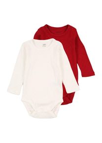 Lindex, Barboteuse / body, rouge / blanc