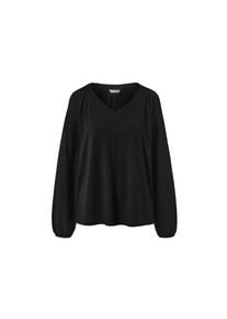 Tchibo - Blusenshirt mit Raffung - Damen - Gr. S - schwarz