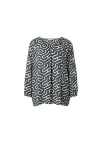 Tchibo - Bluse in Crinkle-Optik - Damen - Gr. 50 - weiss/print