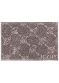 JOOP! Badteppich , Graphitfarben , Textil , Blume , rechteckig , 50x60 cm , Made in Germany , rutschhemmend , Heimtextilien, Badtextilien, Badematten & WC Vorleger