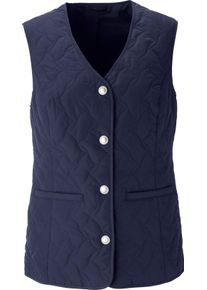 Damen Steppweste mit Leistentaschen marine