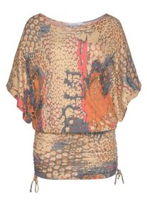 Buffalo Strandkleid Damen Gr&ouml;&szlig;e 40/42 grau / anthrazit / orange / apricot / koralle