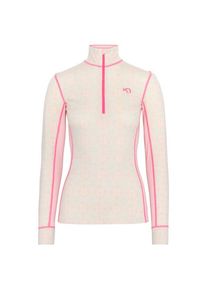 KARI TRAA - Women's Rose Half-Zip - Merinounterw&auml;sche Gr XS wei&szlig;