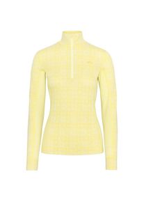 KARI TRAA - Women's Rose Half-Zip - Merinounterw&auml;sche Gr XS beige/gelb