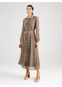 Only, Femmes Robe-chemise 'ONLSTAR', noisette / brun fonc&eacute; / blanc