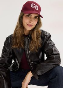 Cap mit Stickerei in rot, Gr&ouml;sse Onesize, 100% Baumwolle, bonprix