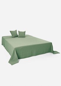 Waffelpique &Uuml;berwurf in gr&uuml;n, 330x250 cm, bonprix