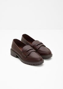 Loafer mit Profilsohle in braun, Gr&ouml;sse 39, bonprix