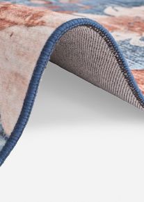 Teppich mit floraler Musterung in blau, 60x90 cm, bonprix