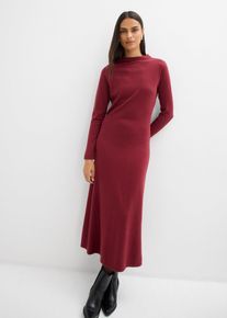 Feinstrick-Maxikleid mit Kaschmiranteil in rot, Gr&ouml;sse 52/54 (XXL), 95% Baumwolle, bonprix