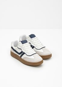 Sneaker im Retrolook in weiss, Gr&ouml;sse 37, bonprix