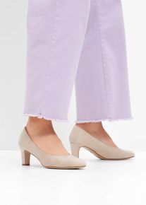 Tamaris Pumps mit Blockabsatz in beige, Gr&ouml;sse 37, bonprix