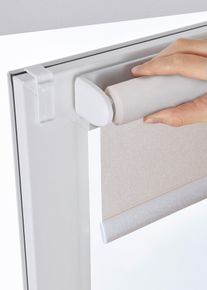 Sichtschutzrollo mit leichtem Schimmer in beige, 130x40 cm, bonprix