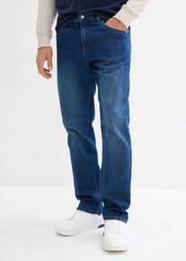 Relaxed Fit Stretch-Jeans mit Bio-Baumwolle Straight in blau, Gr&ouml;sse 38, bonprix