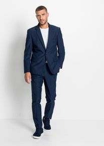 Anzug Slim Fit (2-tlg.Set) in blau, Gr&ouml;sse 58, bonprix