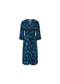 Tchibo - Robe &agrave; imprim&eacute; - taille: 34 - bleu/fleuri