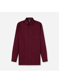 OLYMP, Herren, OLYMP Langarmhemd &raquo;Luxor&laquo; Businesshemd, modern fit, New-Kentkragen, dunkelrot, 41, N-Gr, Unifarbenes Hemd von OLYMP