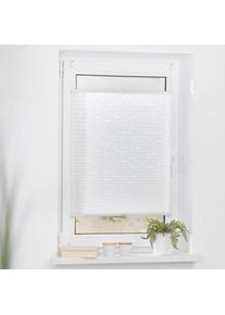 LICHTBLICK Original, LICHTBLICK ORIGINAL Plissee &raquo;Plissee Klemmfix, ohne Bohren, verspannt, Ausbrenner&laquo; halbtransparent verspannt, wei&szlig;, wei&szlig;, wei&szlig;, 