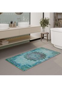 Wecon Home, Wecon Home Badematte &raquo;Healing&laquo; H&ouml;he 0,5 mm fussbodenheizungsgeeignet Vintage, waschbar, rutschfest, schnell trocknend, robust, Badteppich,