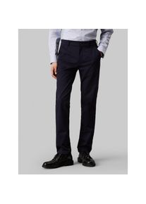 Calvin Klein, Herren, Chinohose &raquo;SATEEN STRETCH SLIM CHINO&laquo; mit Logopatch, night sky, 38, L&auml;nge 32, Hose von Calvin Klein Menswear