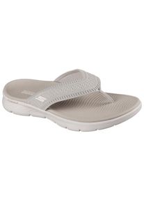 Skechers, Unisex, Zehentrenner &raquo;GO WALK FLEX SANDAL&laquo; Badeschuh, Strandschuh, Sommerschuh mit Goga Mat Fussbett, taupe, 41, Sportives Modell von 