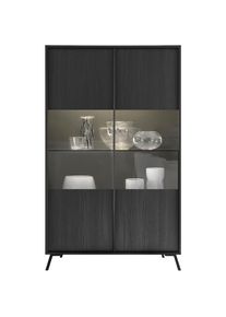 Inosign, Inosign Vitrine &raquo;City&laquo; H&ouml;he 174 cm, schwarz melamin holzstruktur, B/H/T: 104 cm x 174 cm x 40 cm