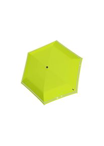 Jelmoli Taschenregenschirm &raquo;Rookie manuel reflektierend&laquo;, limettengr&uuml;n