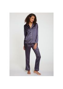 s.Oliver, Unisex, s.Oliver Pyjama Set, 3-teilig, incl. Schlafmaske, dunkelblau, 46, Klassisch geschnittener Pyjama