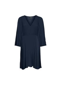 V&eacute;ro Moda Vero Moda, Unisex, Minikleid &raquo;VMMENNY 3/4 SLEEVE SHORT DRESS WWN GA&laquo; Sommerkleid, navy blazer, XS, N-Gr, Weite 3/4 &Auml;rmel f&uuml;r bequemen Tragekomfort