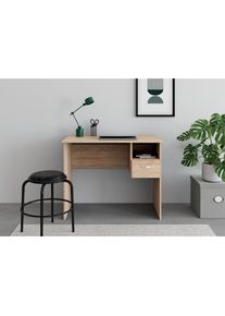 Vogl M&ouml;belfabrik, VOGL M&ouml;belfabrik Schreibtisch &raquo;Flo&laquo; Sch&uuml;lerschreibtisch auch mit Tastaturauszug erh&auml;ltlich, Breite 91 cm, sonoma, eichefarben, B/H/T