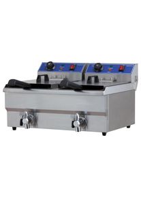 Kibernetik, Fritteuse &raquo;2 kg&laquo; 6000 W Fassungsverm&ouml;gen 20 l, silberfarben, Einheitsgr&ouml;&szlig;e, Fritteuse