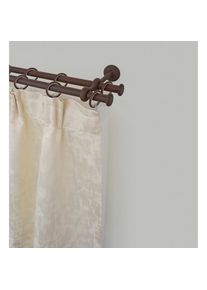 Garesa, Garesa Gardinenstange &raquo;ESPERANCA&laquo; &Oslash; 16 mm 2 l&auml;ufig-l&auml;ufig Wunschmassl&auml;nge rustikale Vorhanggarnitur, verl&auml;ngerbar, Eisen, Endkappe, mit Ringe,