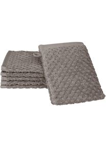 Ross, Ross Waschhandschuh &raquo;Harmony&laquo; 100 % Baumwolle, Hoch Tief Struktur, viele Farben, flanell, Frottier, Baumwolle, 6 Stk.