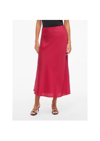 Vila, Unisex, Maxirock &raquo;VIELLETTE HW LONG SKIRT - NOOS&laquo; Kunstfaser, jazzy, 34, Langer Satinrock mit hoher Taille von Vila