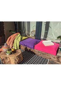 HOCK H.O.C.K., Sitzkissen &raquo;Classic Uni&laquo; 50/50 cm, lila, unifarben, Polyacryl (dralon ), 1 Stk.