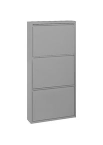 HEINE HOME, HEINE HOME Schuhschrank, anthrazit, Stahl, B/H/T: 50 cm x 103 cm x 15 cm