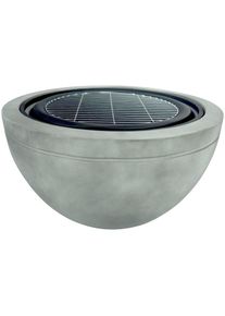 Buschbeck, Feuerschale &raquo;Madrid 60 grau&laquo; &Oslash;xH: 60x51 cm, mit Grillfunktion, grau, Magnesia, Stahl