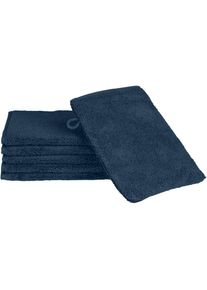 Ross, Ross Waschhandschuh &raquo;Sensual Skin&laquo; mit Aloe-Vera-&Ouml;l veredelt, nachtblau, Frottier, 6 Stk.