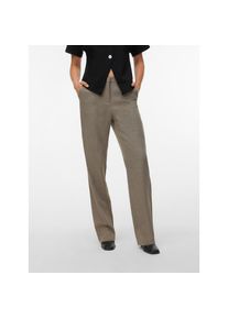 V&eacute;ro Moda Vero Moda, Unisex, Anzughose &raquo;VMZAMIRA BESTIE MW STRAIGHT PANT NOOS&laquo;, moon rock aop:melange, S, L&auml;nge 32, Hose von Vero Moda