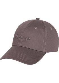 Calvin Klein, Herren, Baseball Cap &raquo;LOGO EMBROIDERY BASEBALL CAP&laquo; Mit festem Schirm, charcoal gray, Einheitsgr&ouml;&szlig;e, Baseball Cap von Calvin Klein