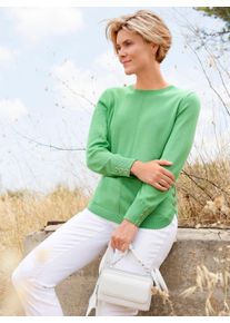 WITT Damen Langarm-Pullover, apfel, Gr&ouml;&szlig;e 52, 50% Baumwolle, 50% Polyacryl