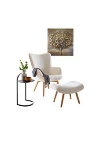 HEINE HOME, HEINE HOME Beistelltisch 1 Stk. tlg., schwarz, B/H/T: 35 cm x 60 cm x 35 cm