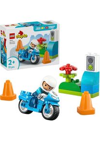 Lego, Lego Konstruktionsspielsteine &raquo;Blaues Polizeimotorrad (10471), Lego DUPLO Town&laquo;, bunt, Einheitsgr&ouml;&szlig;e, Konstruktionsspielsteine