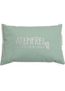 Herbalind, Herbalind Dekokissen &raquo;Kr&auml;uterkissen 5065&laquo;, silberfarben, lindgr&uuml;n, bedruckt, B/L: 30cm x 20cm, 1 Stk., Dekokissen