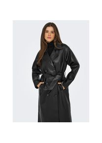 Only, Unisex, Only Trenchcoat &raquo;ONLBINA FAUX LEATHER TRENCHCOAT CC OTW&laquo;, schwarz, XL, Trenchcoat von Only