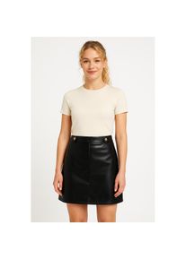 Only, Unisex, Only Lederimitatrock &raquo;ONLISABEL HW FAUX LEATHER SKIRT PNT&laquo;, schwarz, XS (34), Minirock von Only