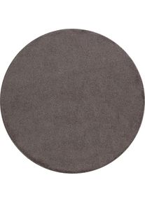 Ayyildiz Teppiche, Teppich &raquo;ATA&laquo; rund 10 mm H&ouml;he Kurzflor, uni, grosse Farbauswahl, robust, auch in rechteckig, L&auml;ufer, mokka, Kunstfaser, 10 mm